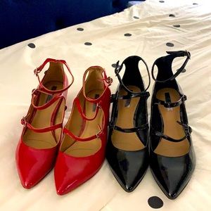 Tahari - Rebecca block heel in red